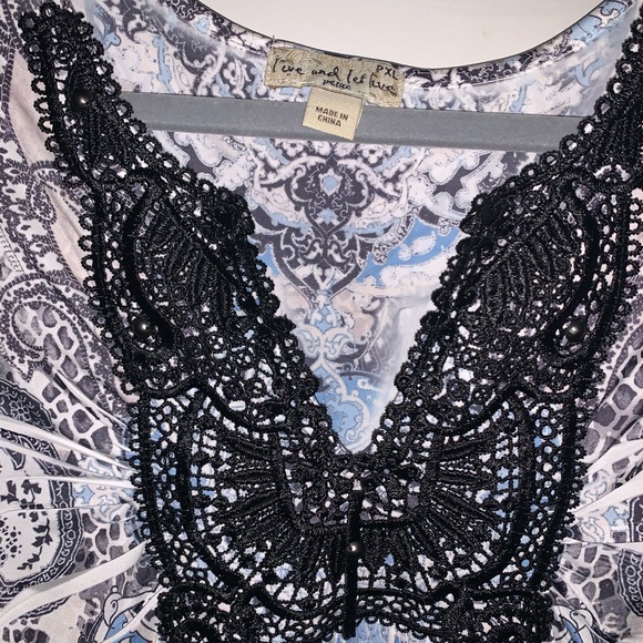 Blue Live and Let Live Blue Top - Picture 6 of 12